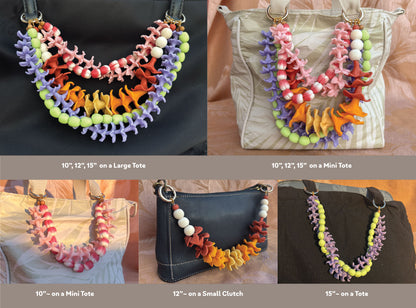 Pink Hyacinth With Red Berries Double Bag Lei