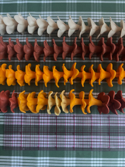 Handmade Polymer Clay Flower Beads
