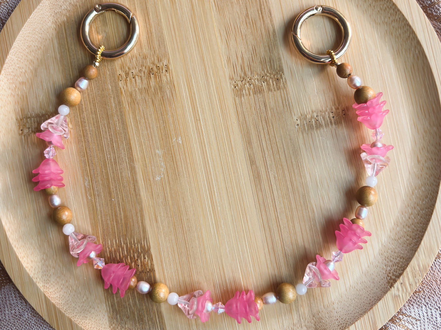 Pink N Pikake Double Bag Lei